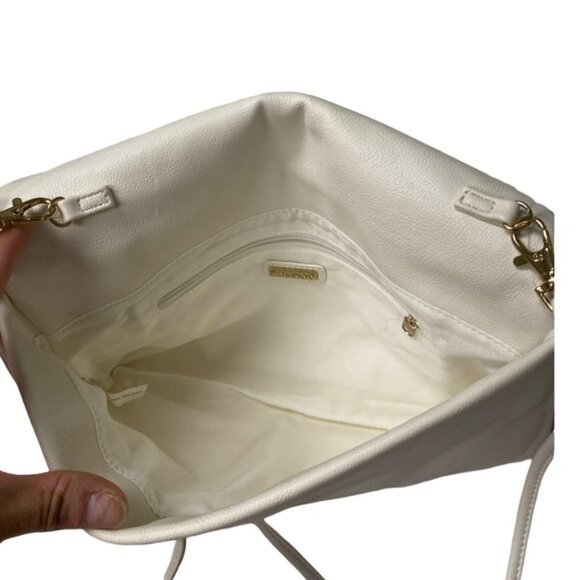 NWT Aldo Cream Gold Studded Clutch Crossbody Bag – Convertible Purse - Picture 6 of 9